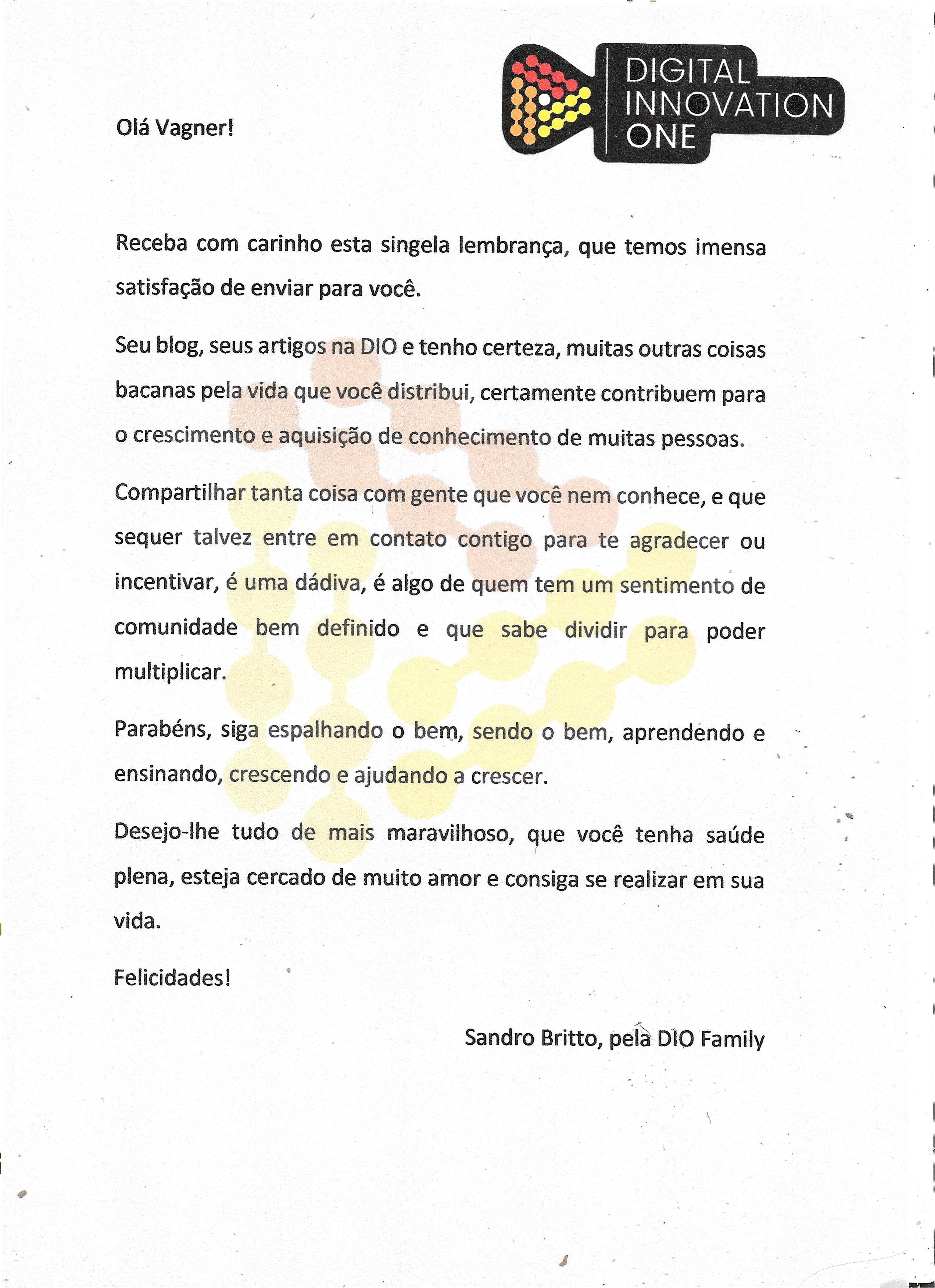 Elogio Digital Innovation One